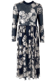 Goldie Tulle Dress/No Lining | White Floral | Kjole fra Black Colour