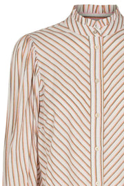 Yvon Stripe Shirt | Mustard | Skjorte med striber fra Co'Couture